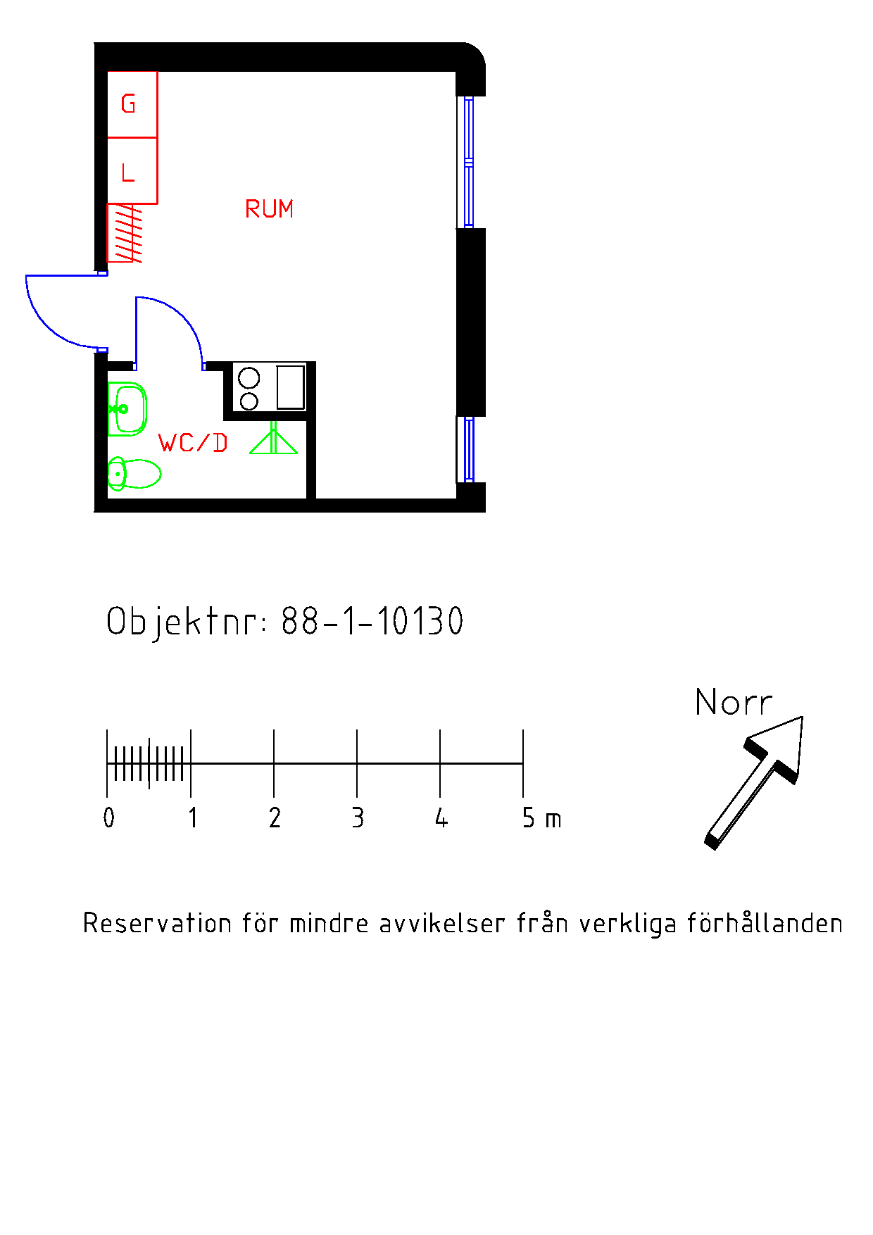 Planritning Norra Trängallén 2