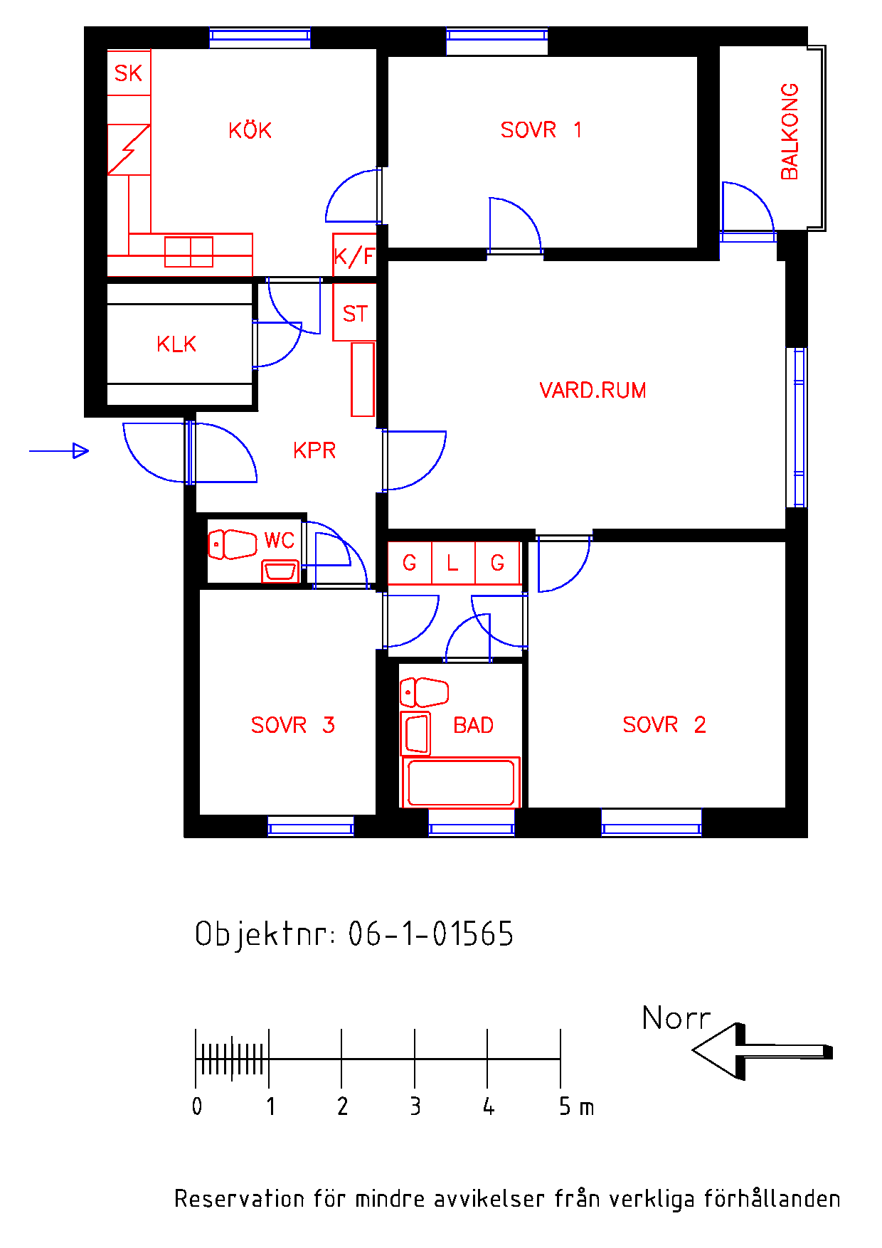 Planritning Havstenavägen 28B
