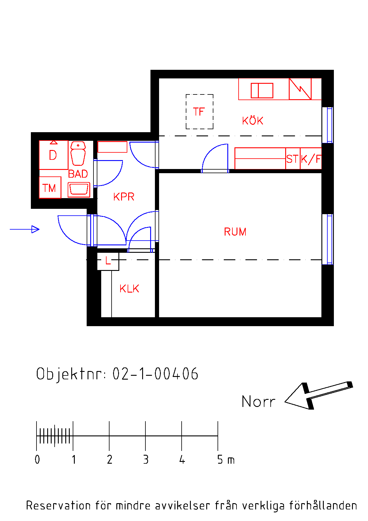 Planritning Stenvägen 3A