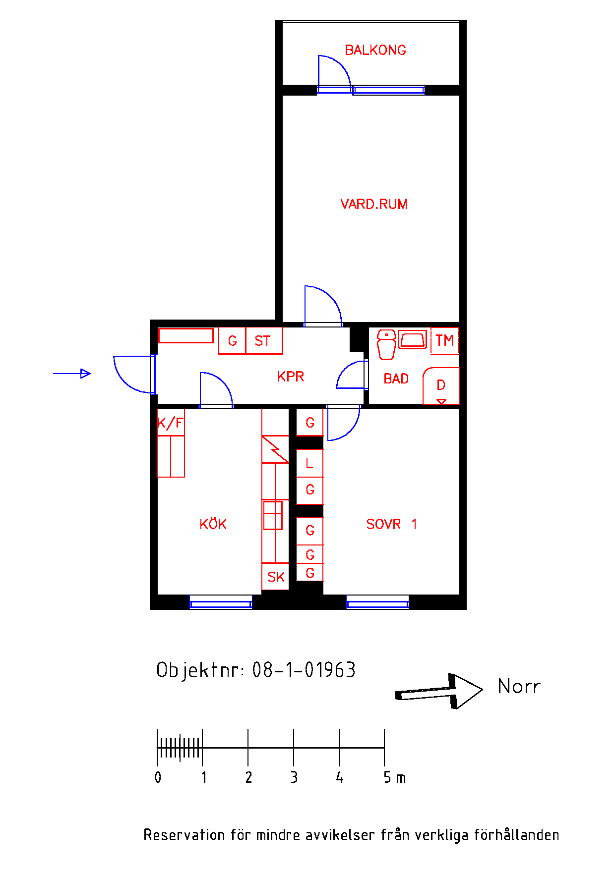 Planritning Lillegårdsvägen 31A