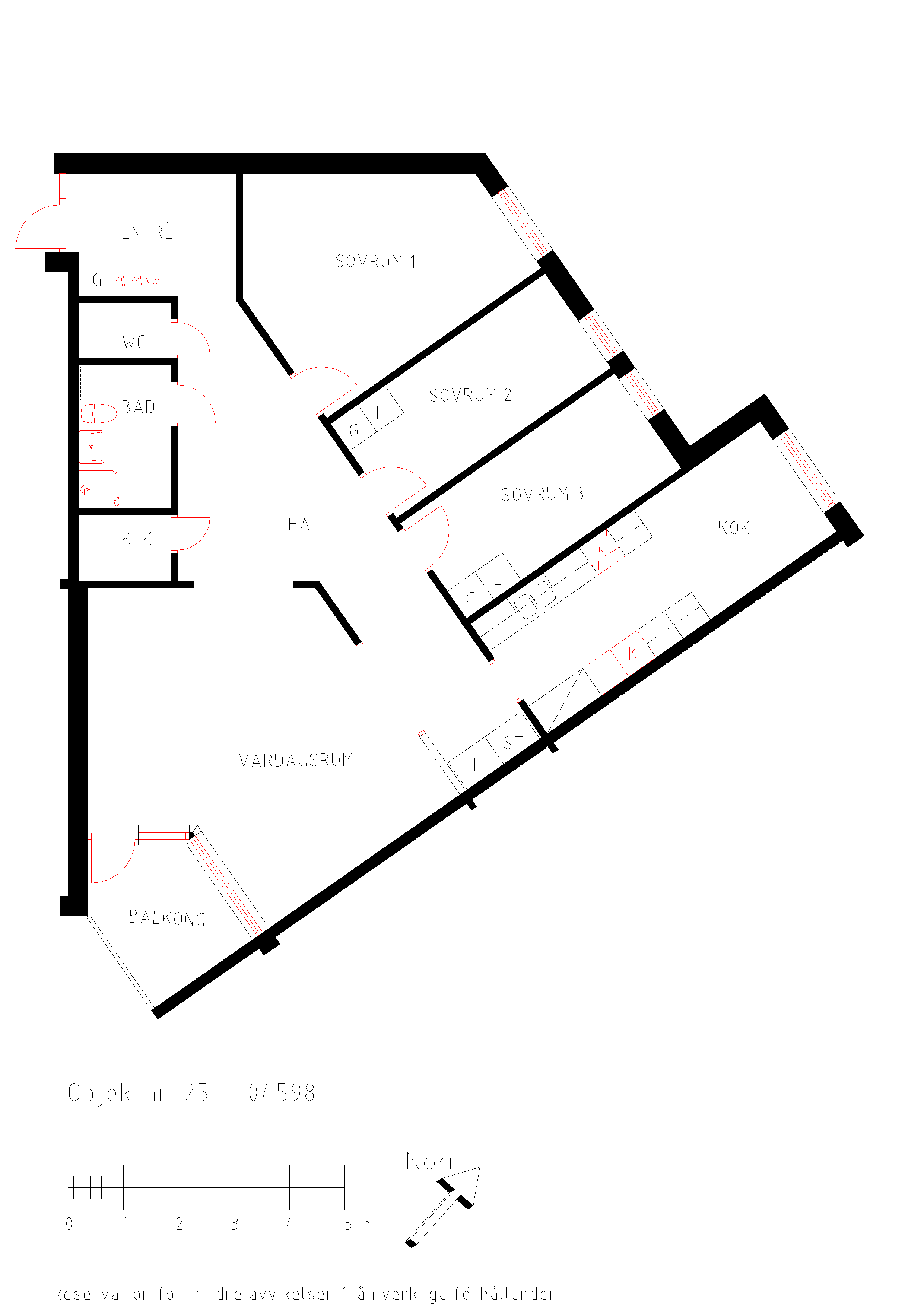 Planritning Ekängsvägen 12D