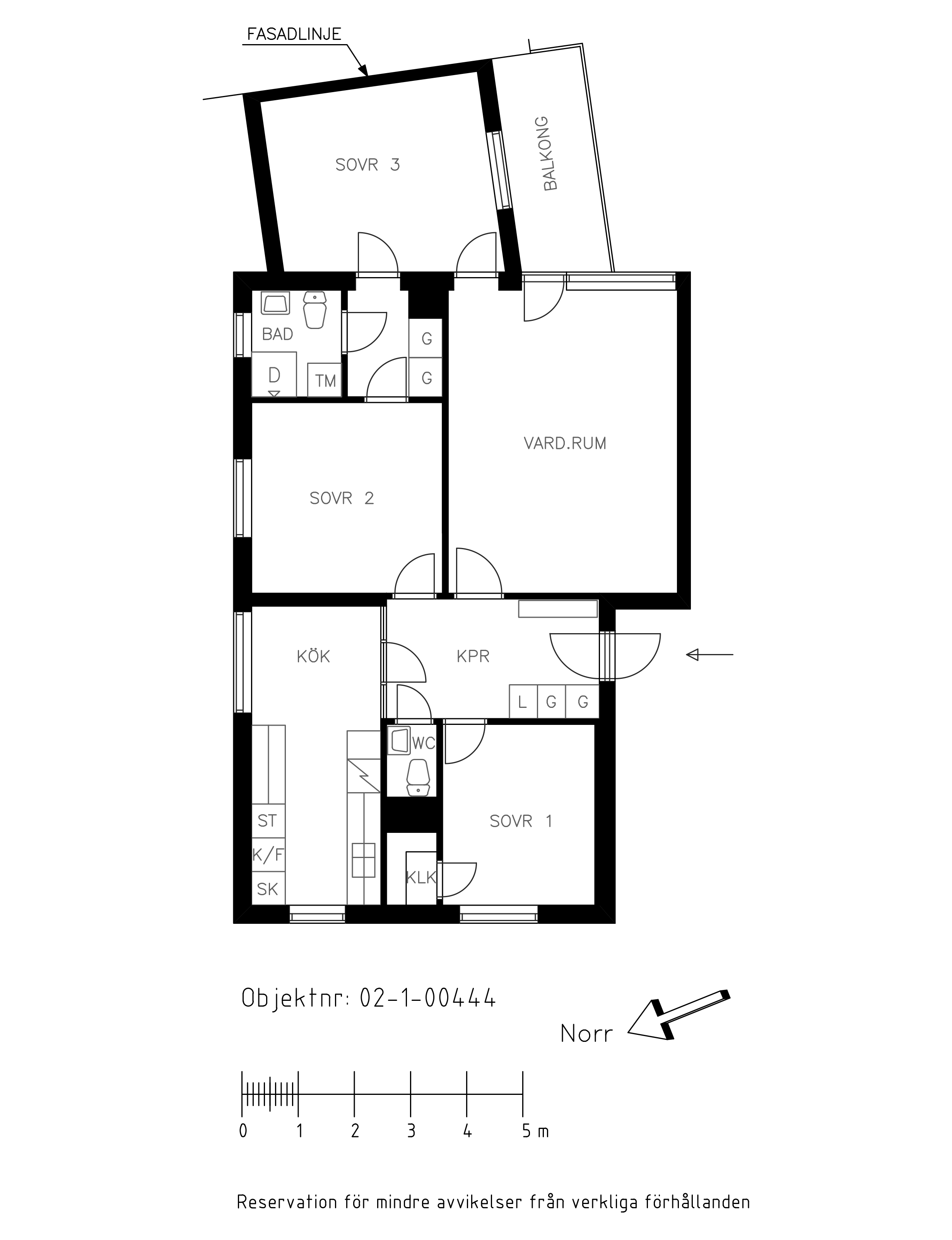 Planritning Stenvägen 4B