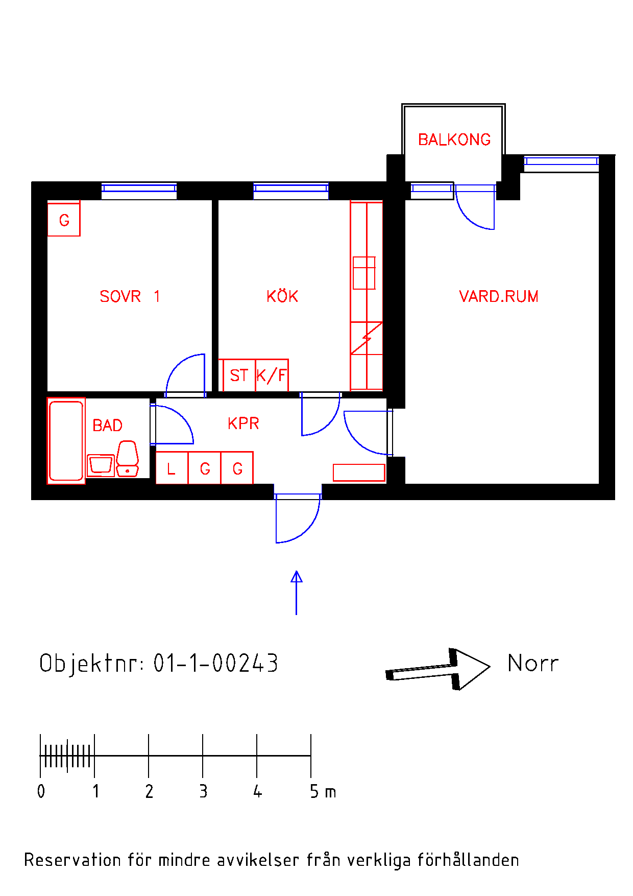 Planritning Örbäcksvägen 13C