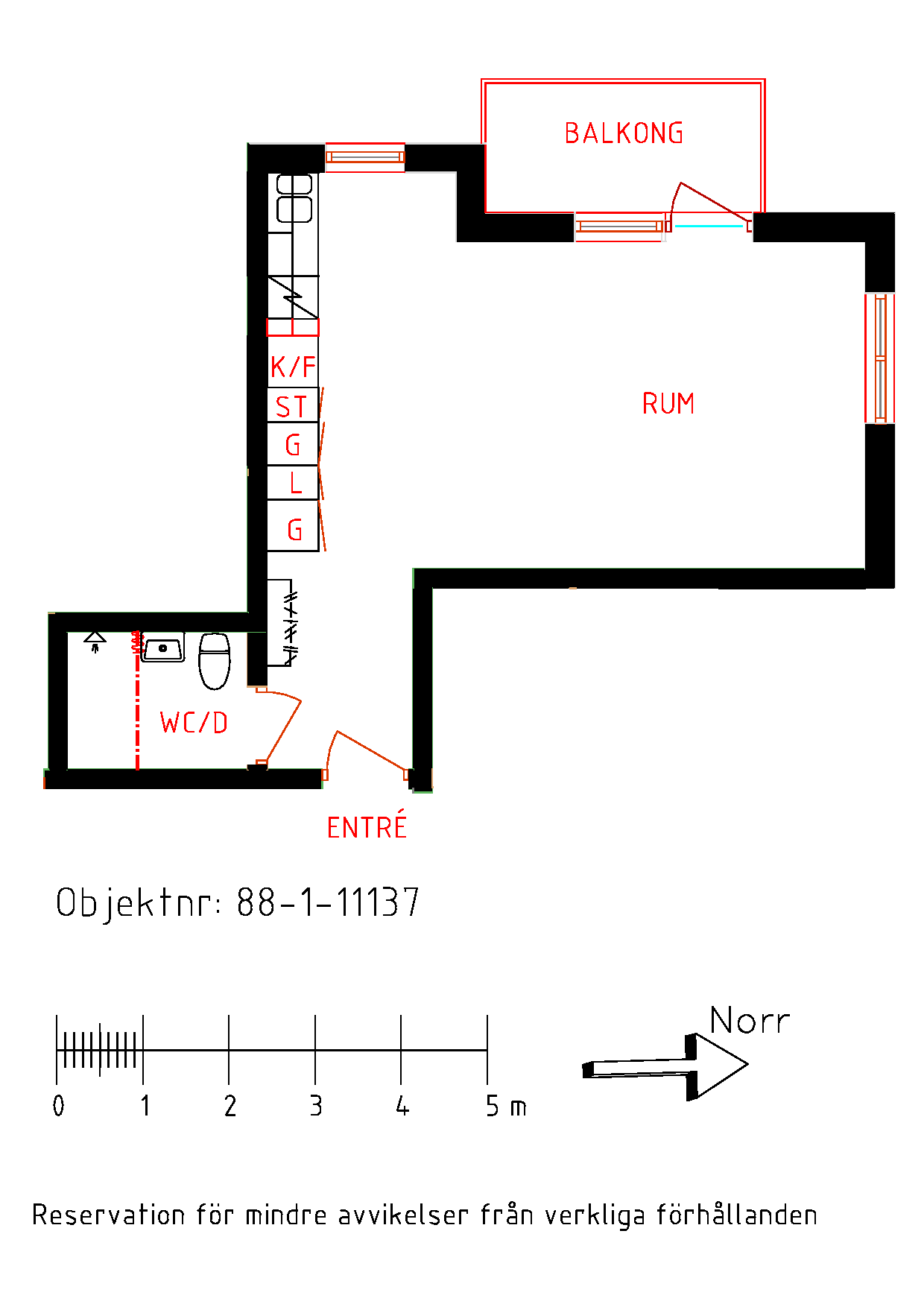 Planritning Kurortsvägen 12