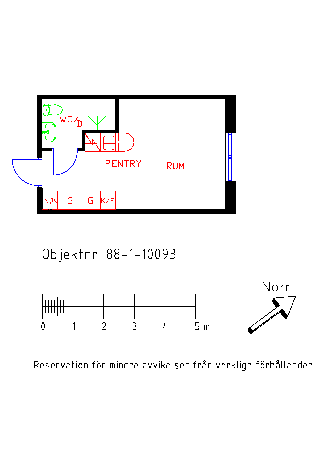 Floor Plan for Norra Trängallén 4A