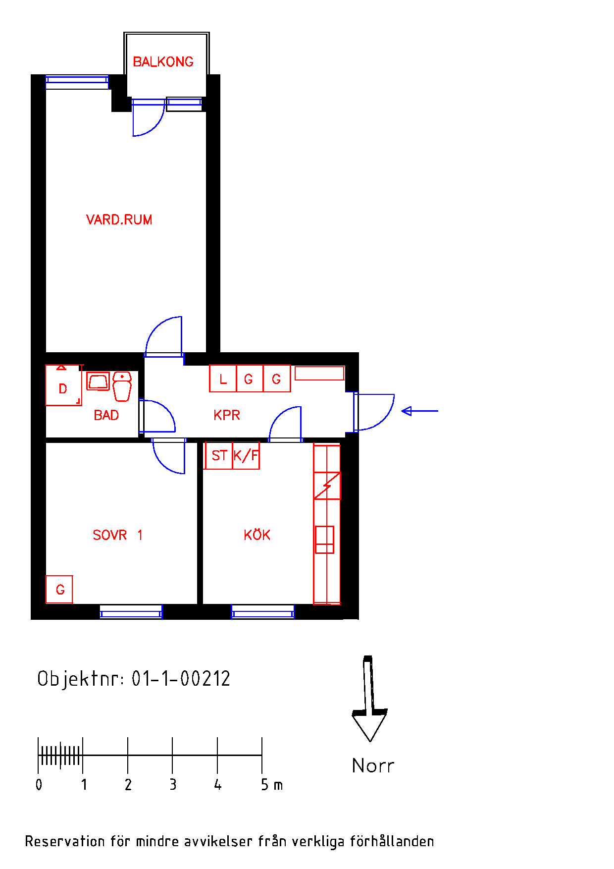 Planritning Örbäcksvägen 11C