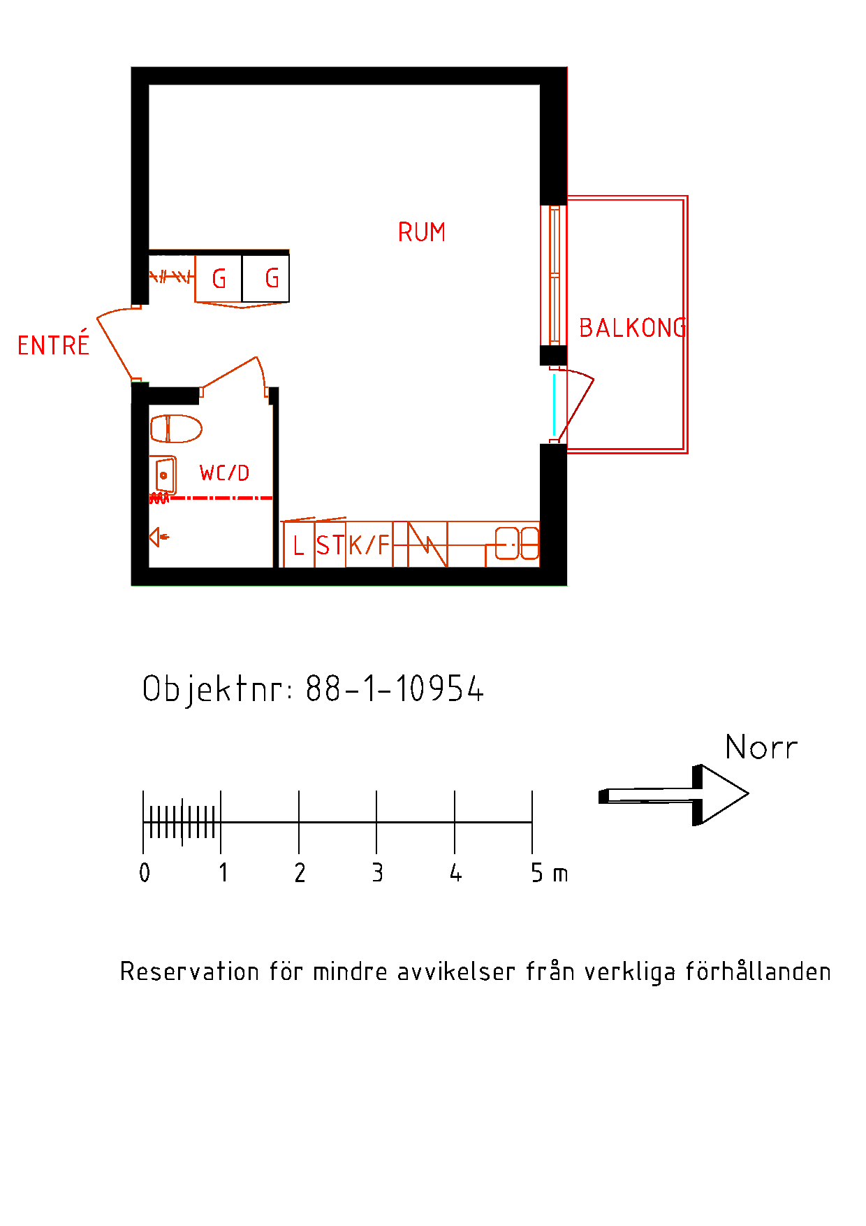 Planritning Kurortsvägen 16