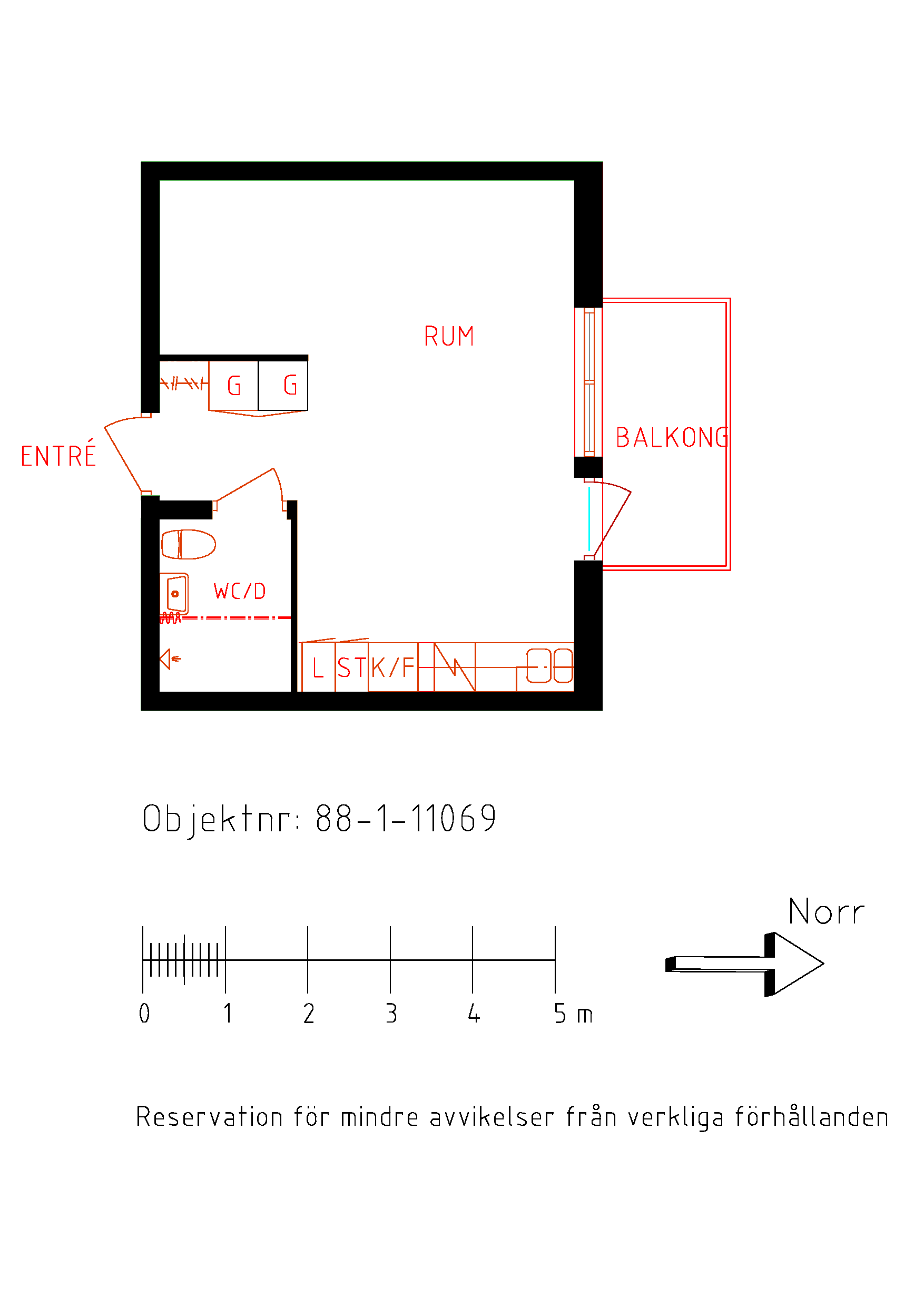 Planritning Kurortsvägen 12
