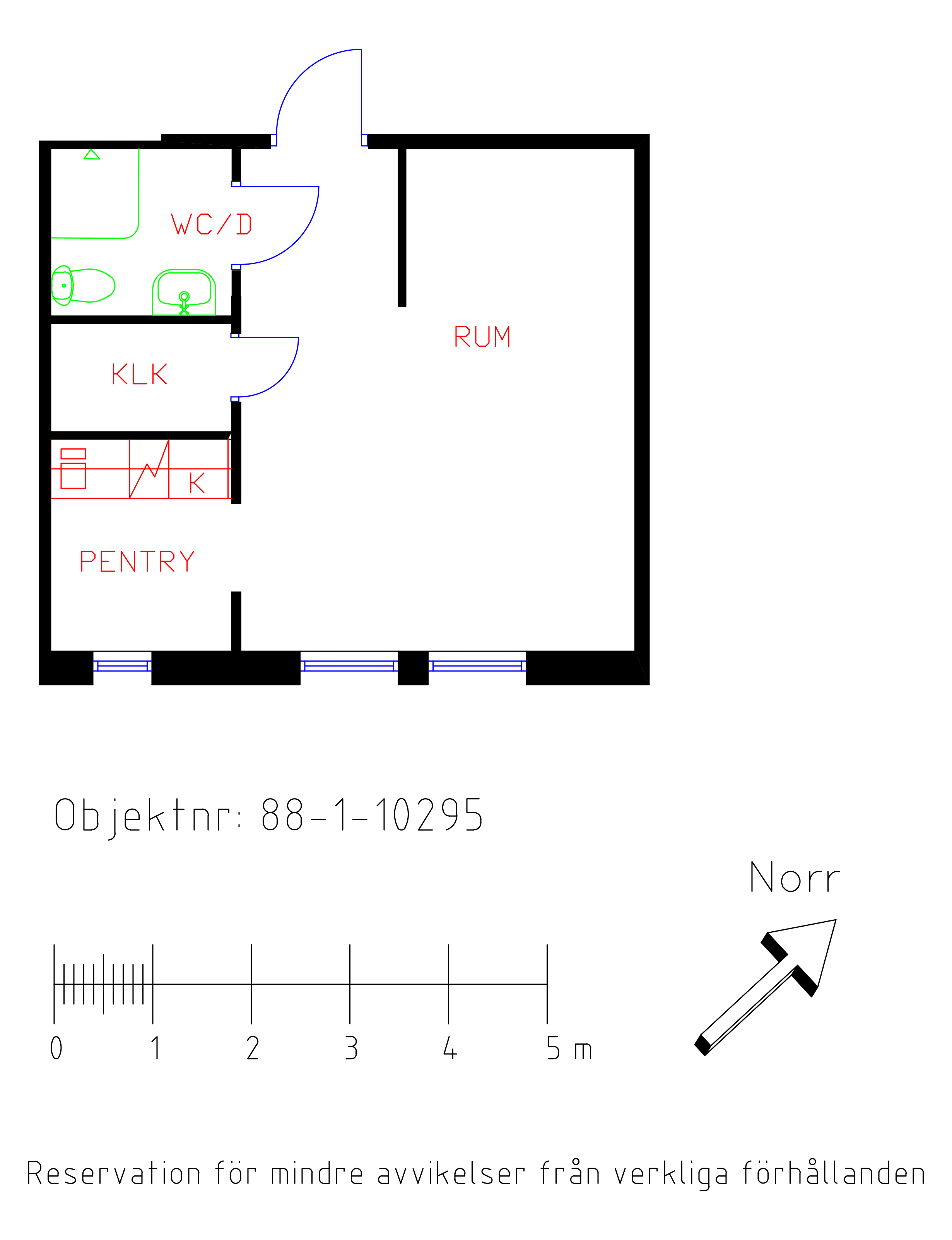 Floor Plan for Norra Trängallén 5
