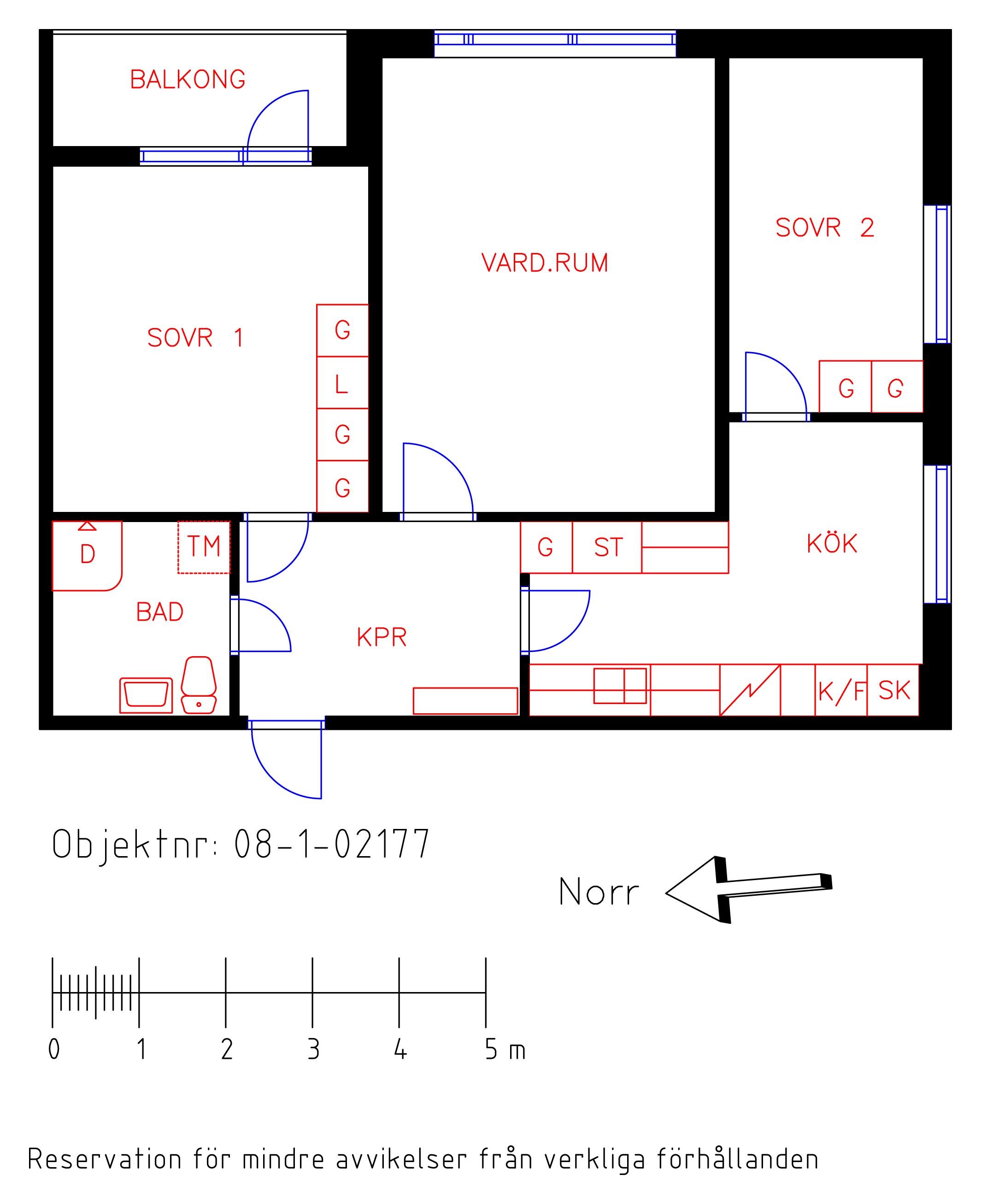 Planritning Lillegårdsvägen 25