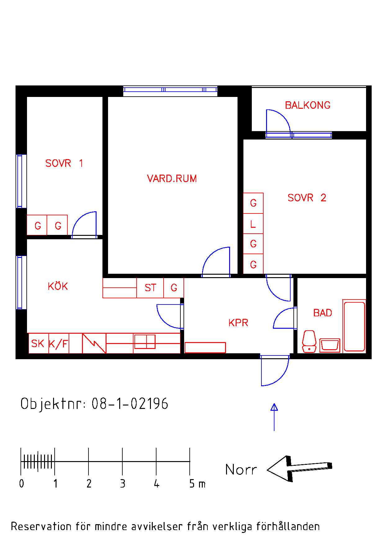 Planritning Lillegårdsvägen 23