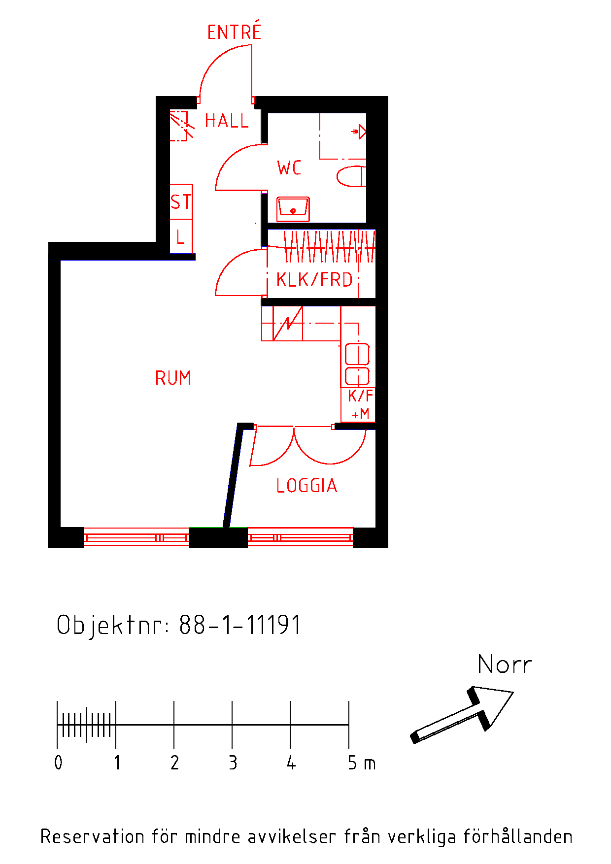 Planritning Kurortsvägen 18