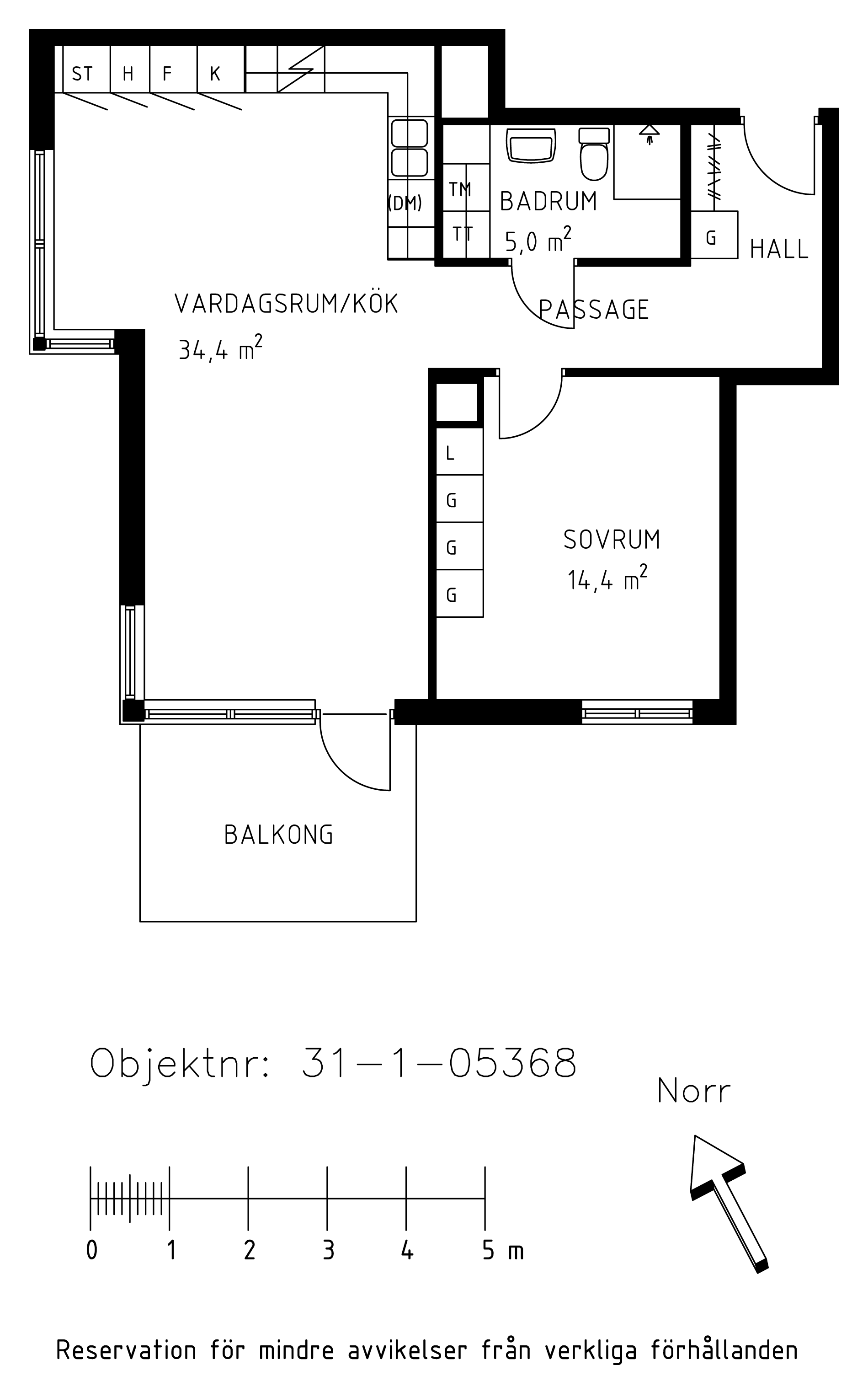 Planritning Käpplunda gränd 6