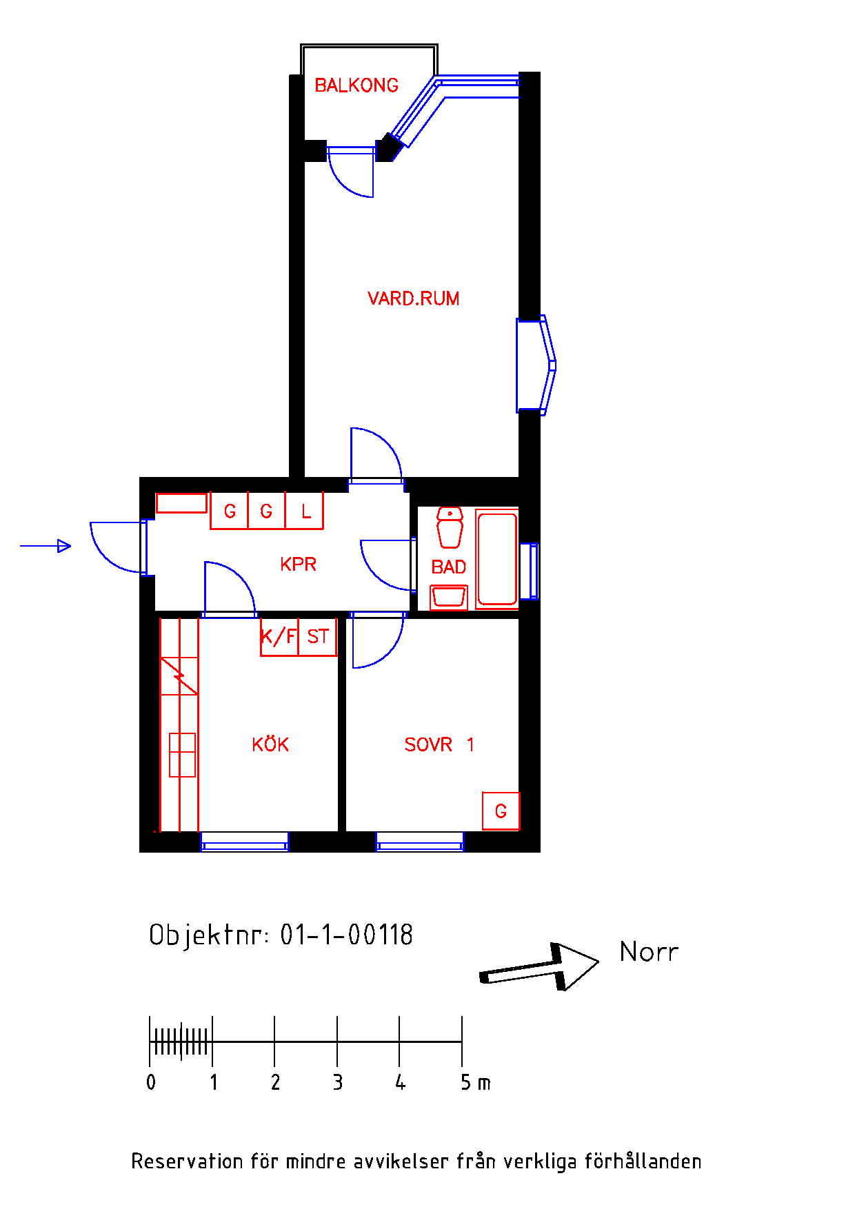 Planritning Björkvägen 23A