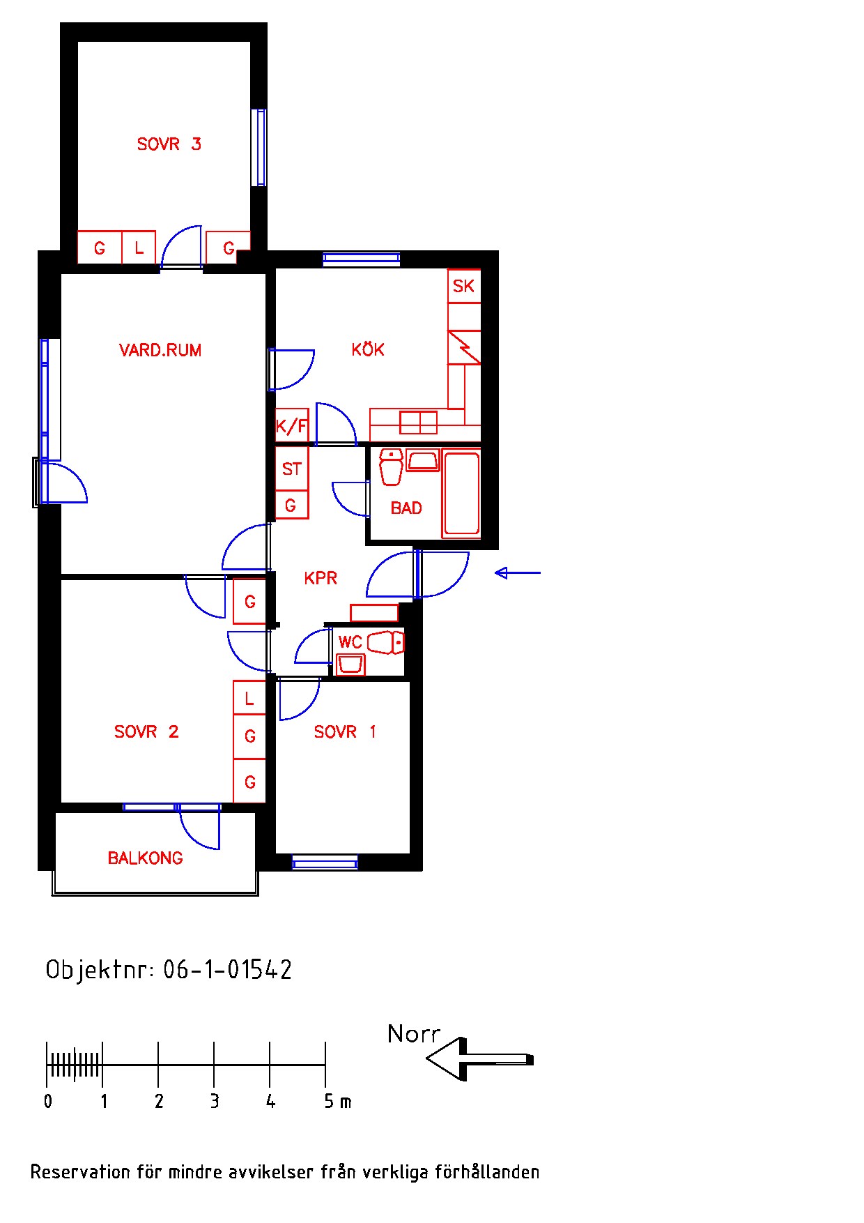 Planritning Havstenavägen 26A