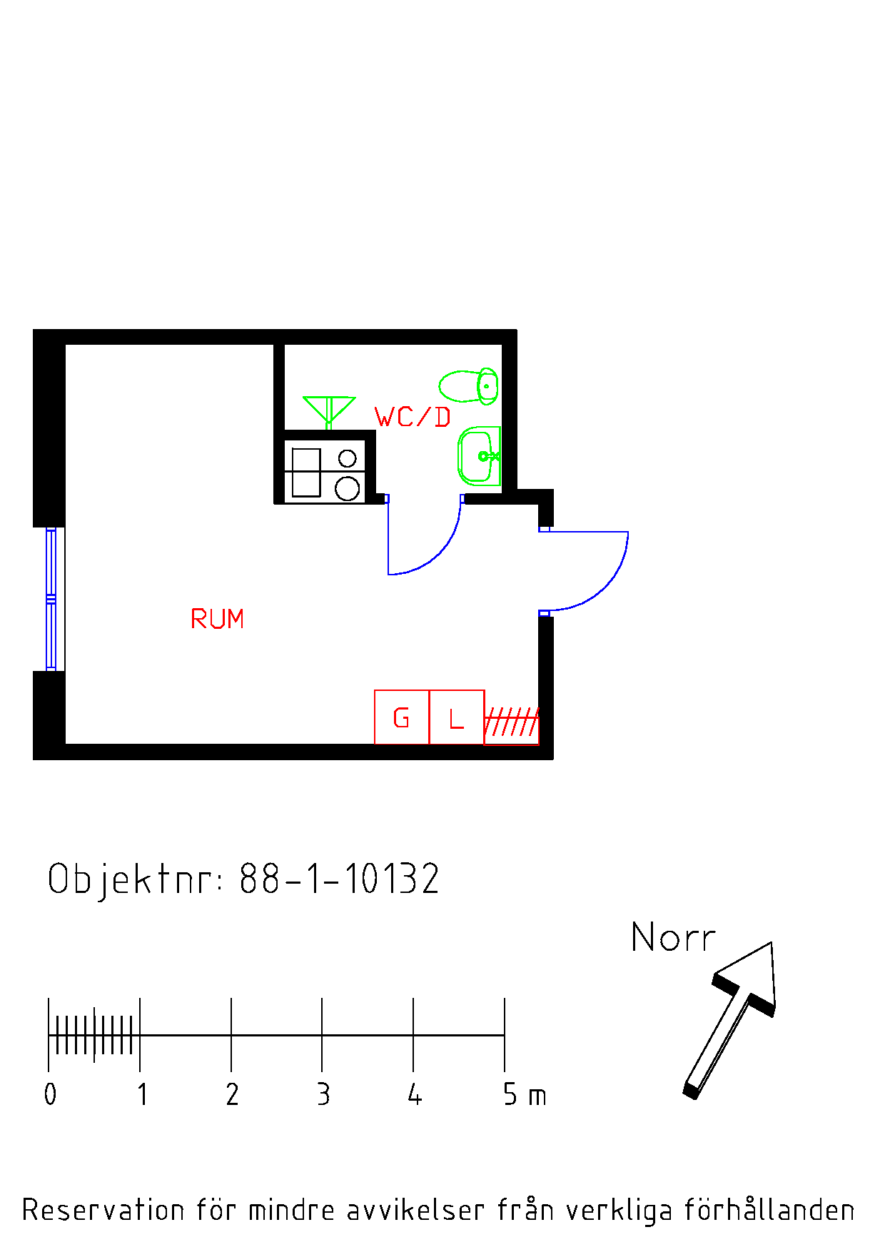 Planritning Norra Trängallén 2