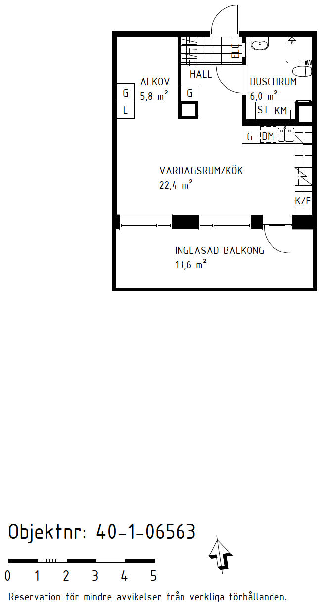 Planritning Gustav Adolfs gata 32C