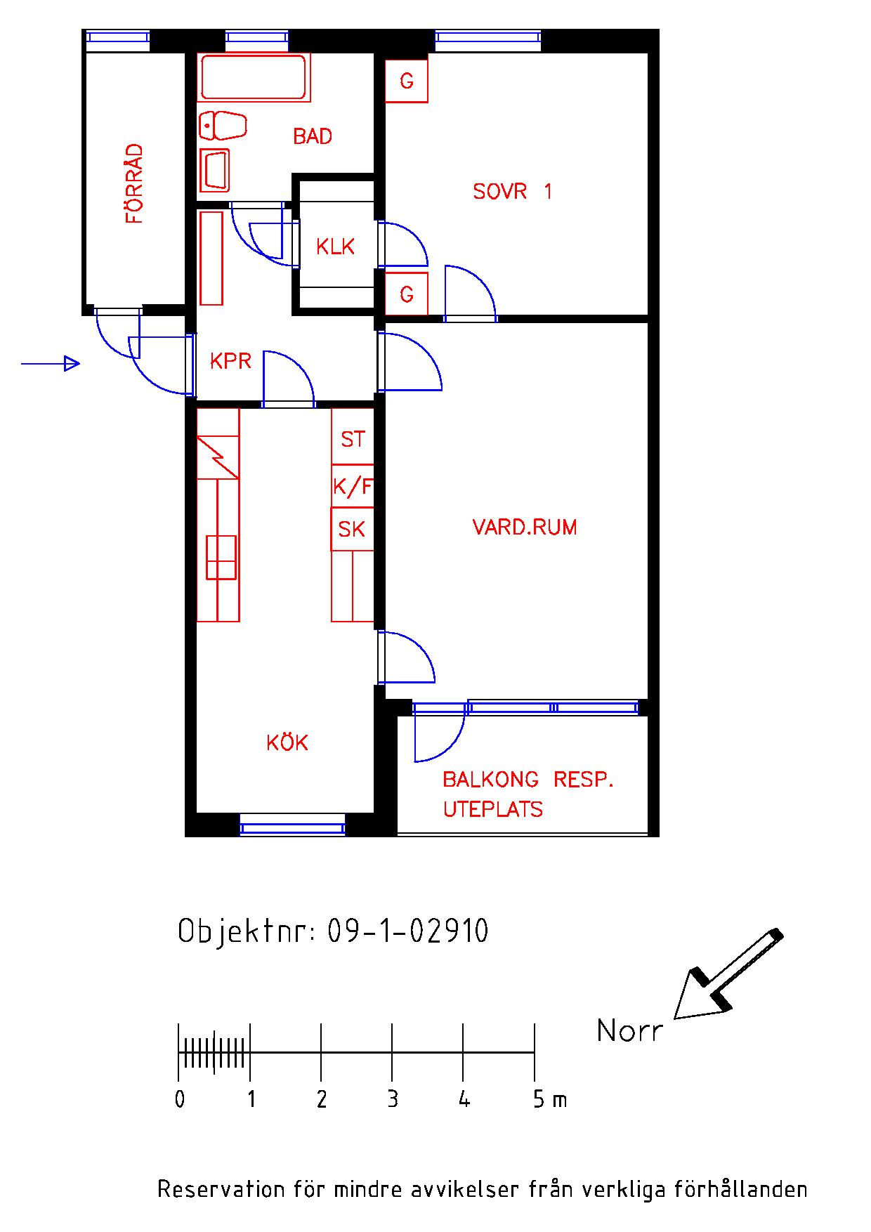 Planritning Timmervägen 30B